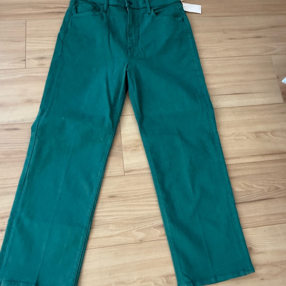 MOTHER Teal Green Pants